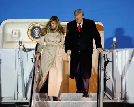 Donald Trump Preparing to Meet King Charles while Demonstrators Gather in the UK